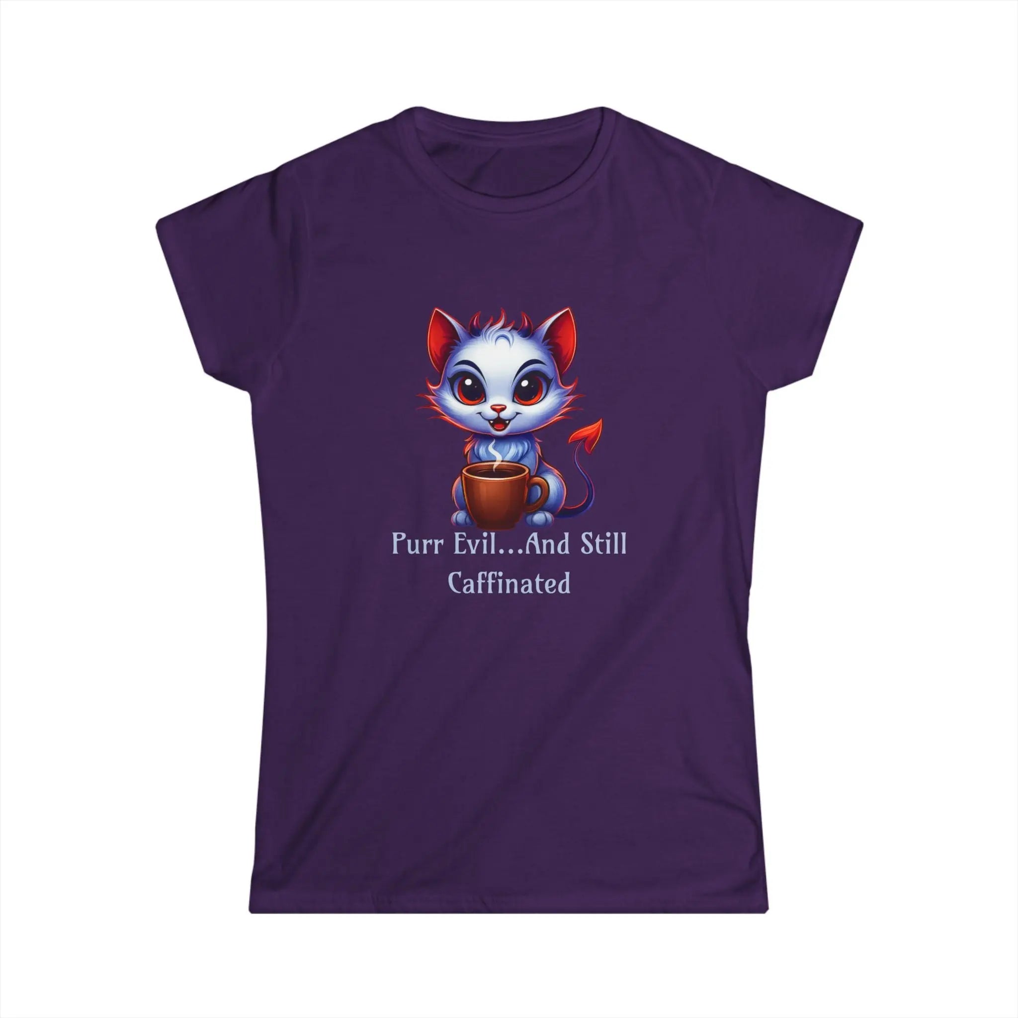 Purr Evil Tshirt - And Still Caffeinated - Coffee Tee Printify