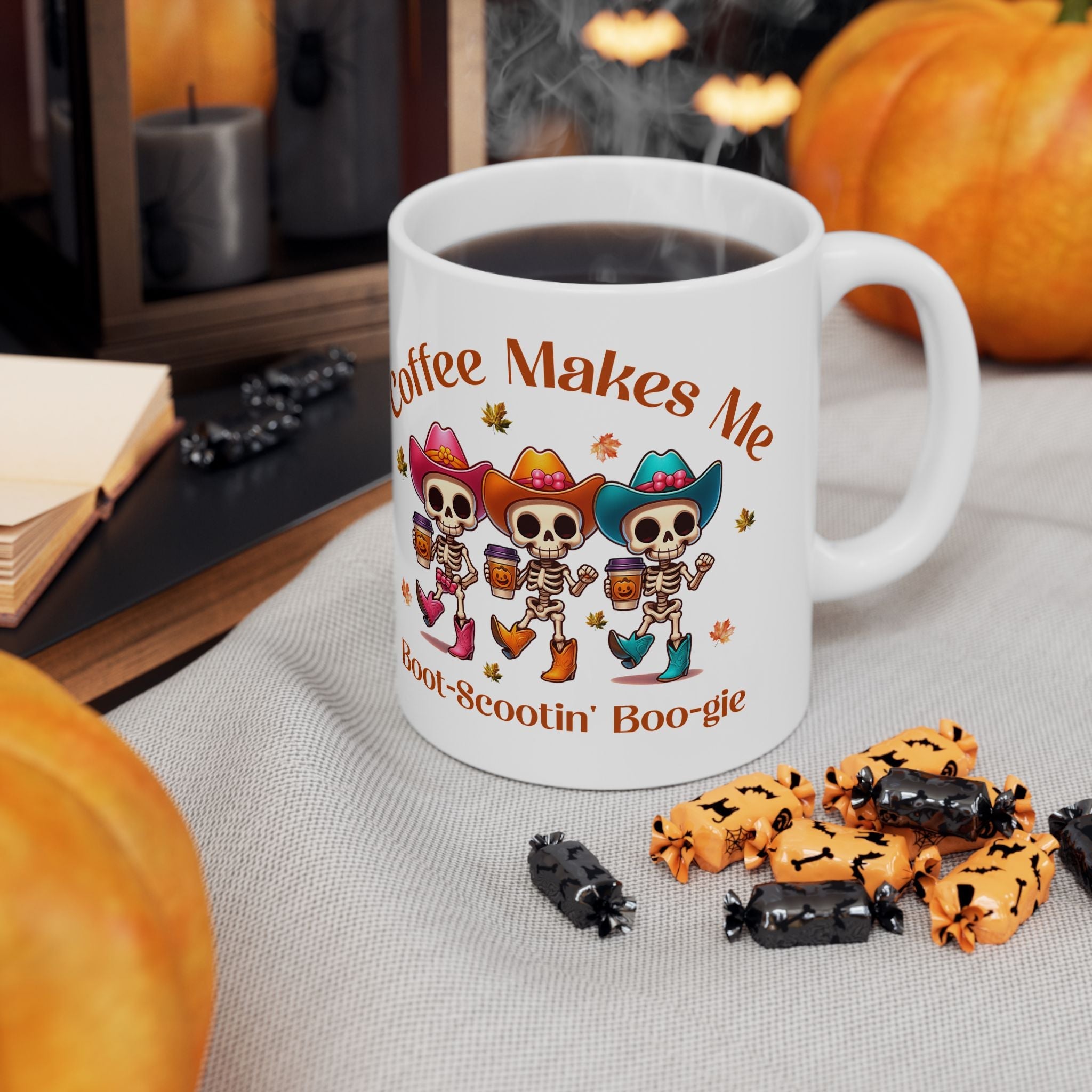 Coffee Makes Me Boot-scootin' Boogie Mug Printify