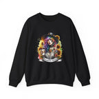 Brewed for Attitude Sunflower Sweatshirt, Cozy Unisex Crewneck, Gifts for Her, Trendy Fall Apparel, Tattoo Art Fashion Printify