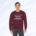 Thou Shalt Not Speak Before Coffee Sweatshirt Printify