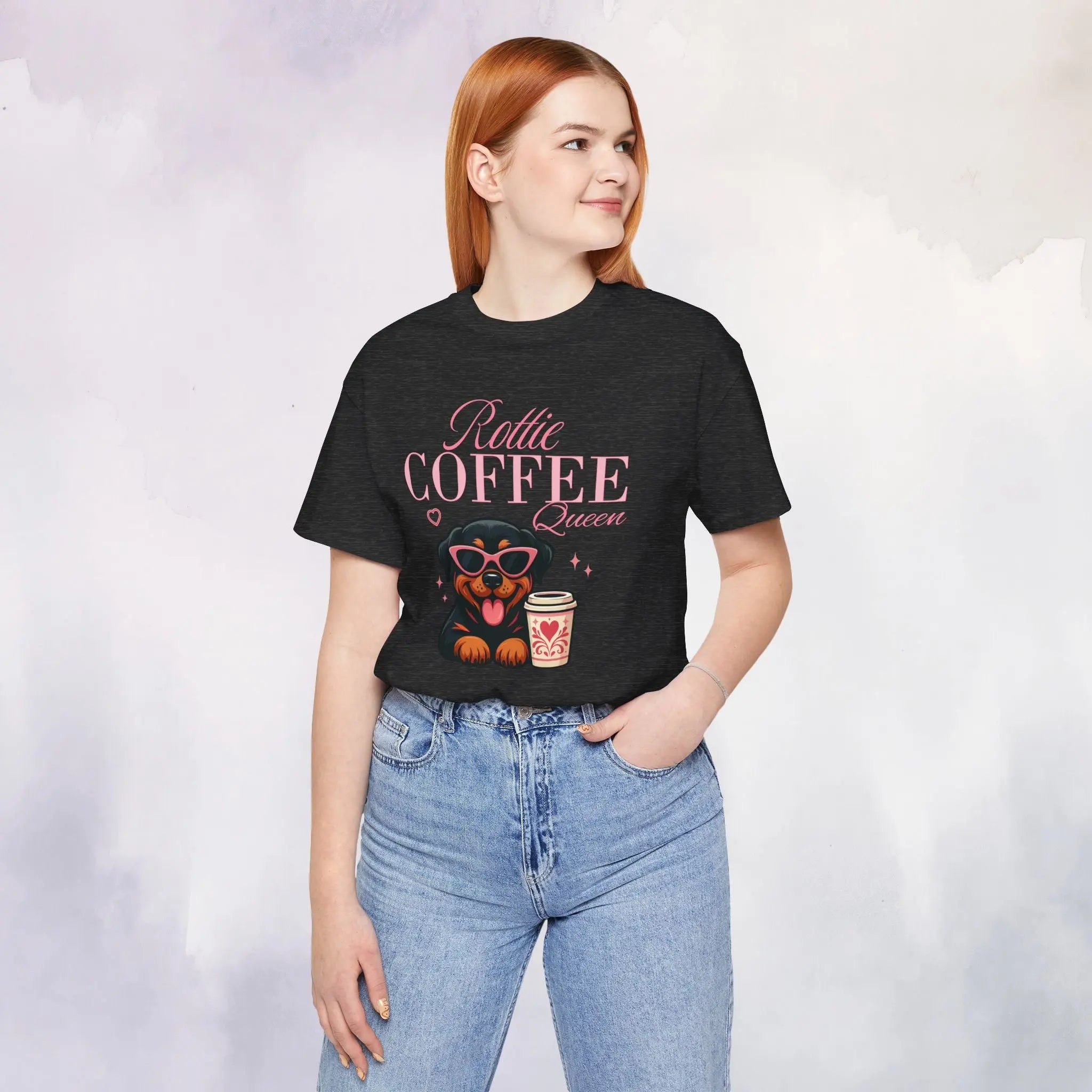 Rottie Coffee Queen Tee Printify