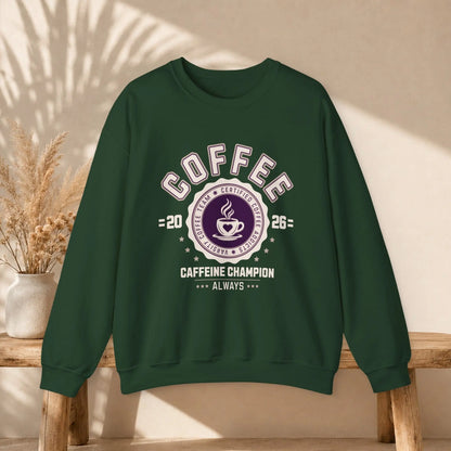 Varsity Coffee Sweatshirt Printify