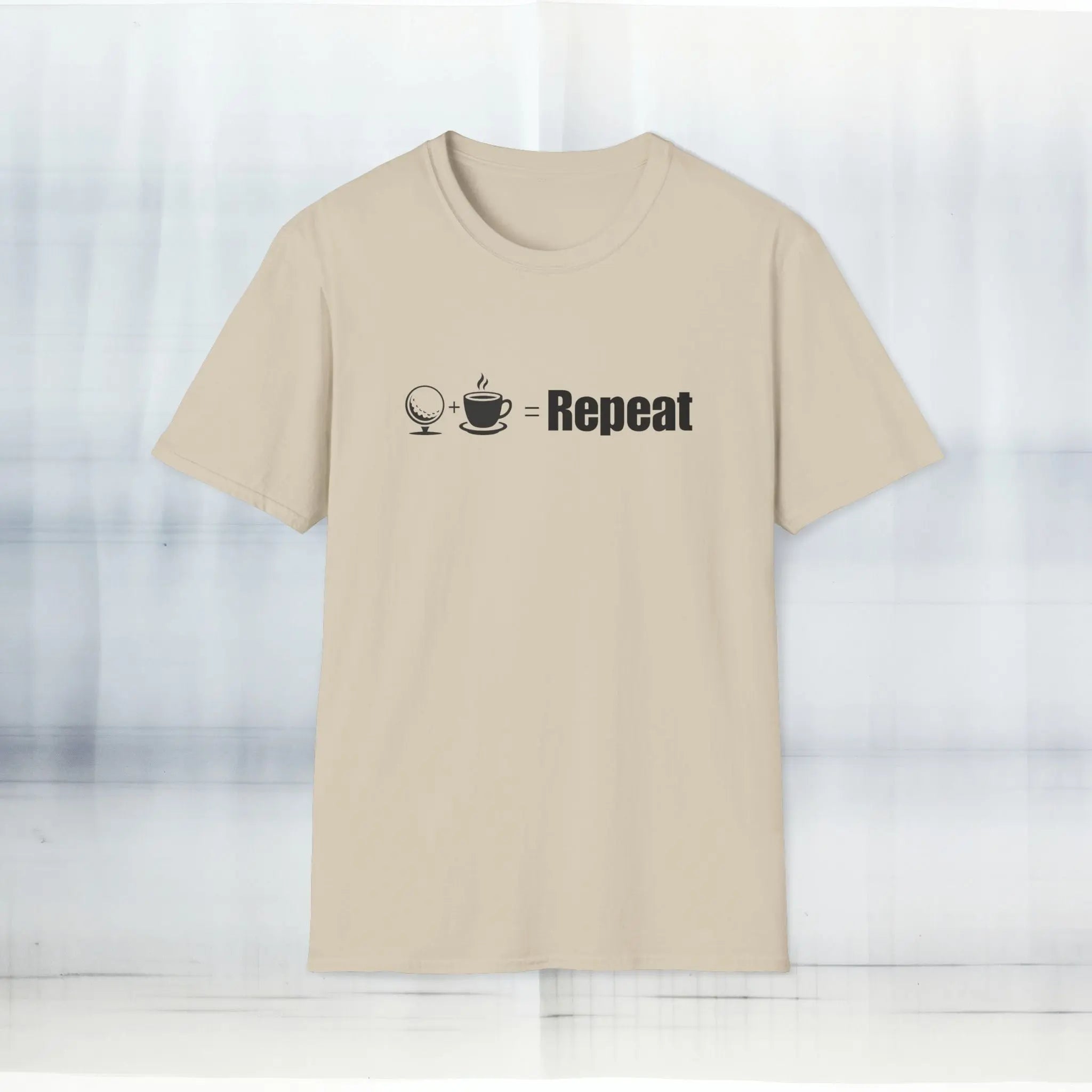 Golf Coffee Repeat T-Shirt Printify