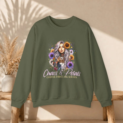 Chaos & Petals Sweatshirt Printify