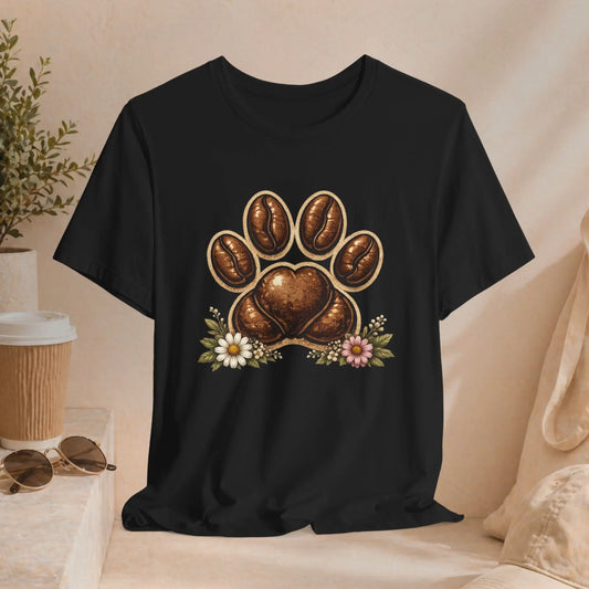 Coffee Paw T-Shirt Printify