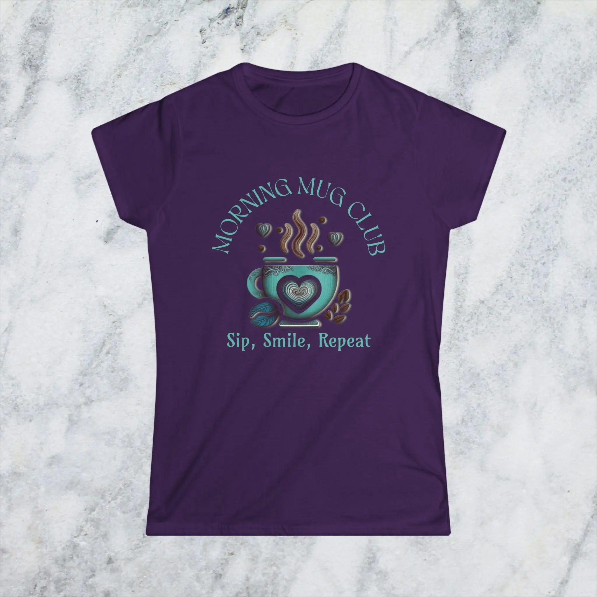 Sip Smile Repeat T-shirt - Morning Mug Club Collection Printify