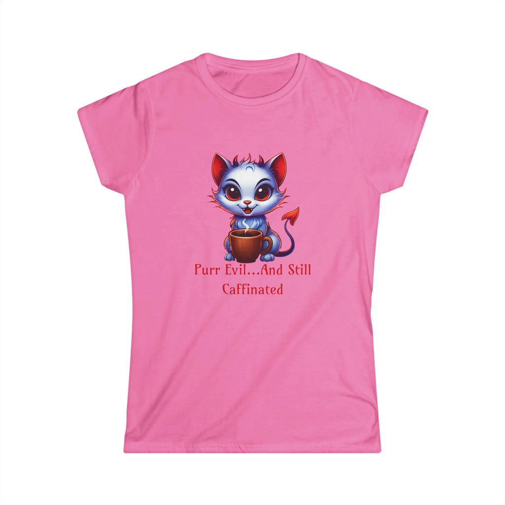 Purr Evil Tshirt - And Still Caffeinated - Coffee Tee Printify