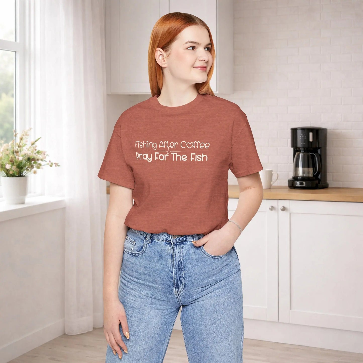Pray for the Fish Tee Printify