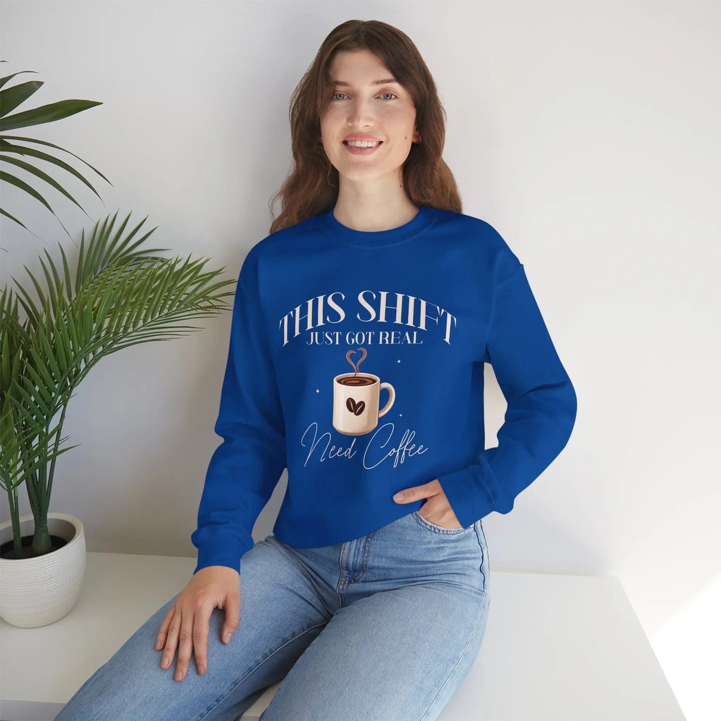 Shift Just Got Real Sweatshirt Printify
