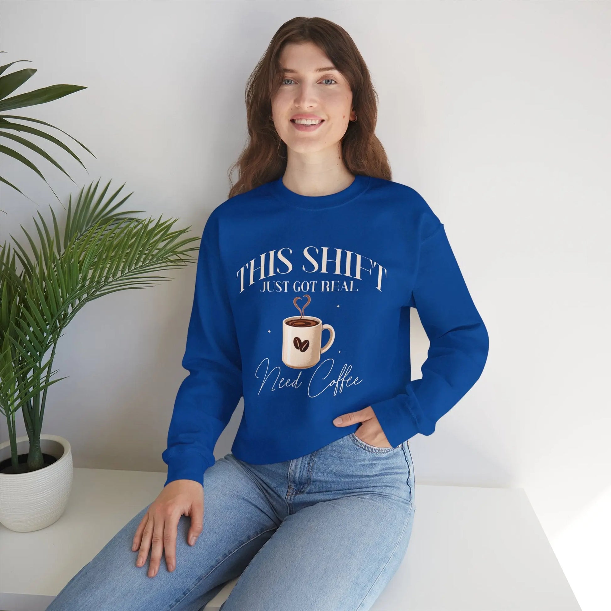 Shift Just Got Real Sweatshirt Printify