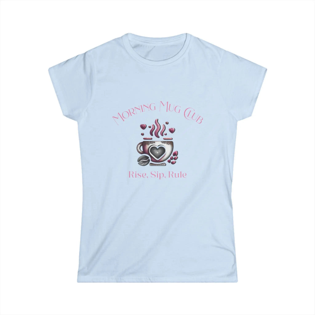 Rise Sip Rule Tshirt- Monrning Mug Club Collection - Boho Morning Mug Club T-Shirt Printify