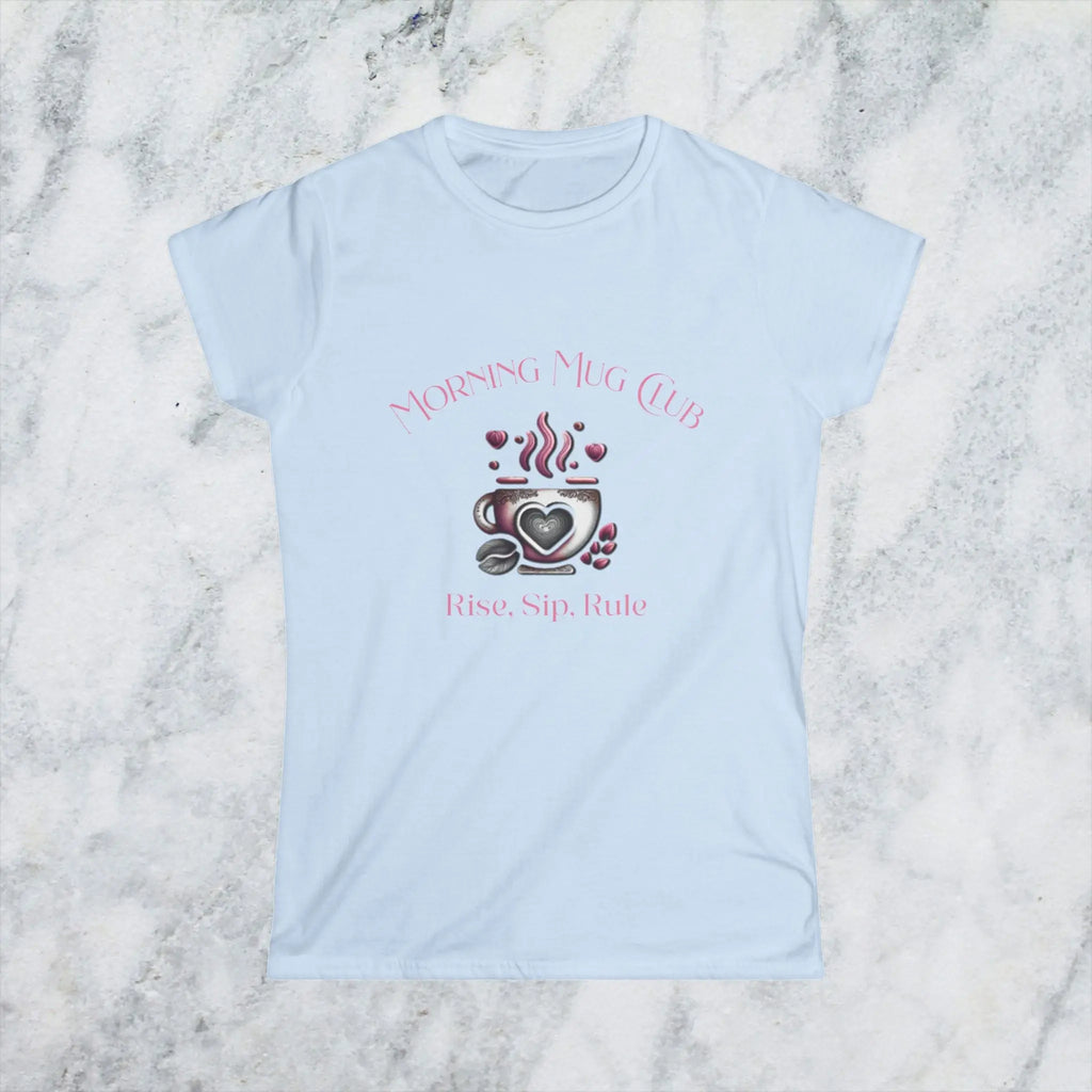 Rise Sip Rule T-shirt- Morning Mug Club Collection - Boho Morning Mug Club T-Shirt Printify