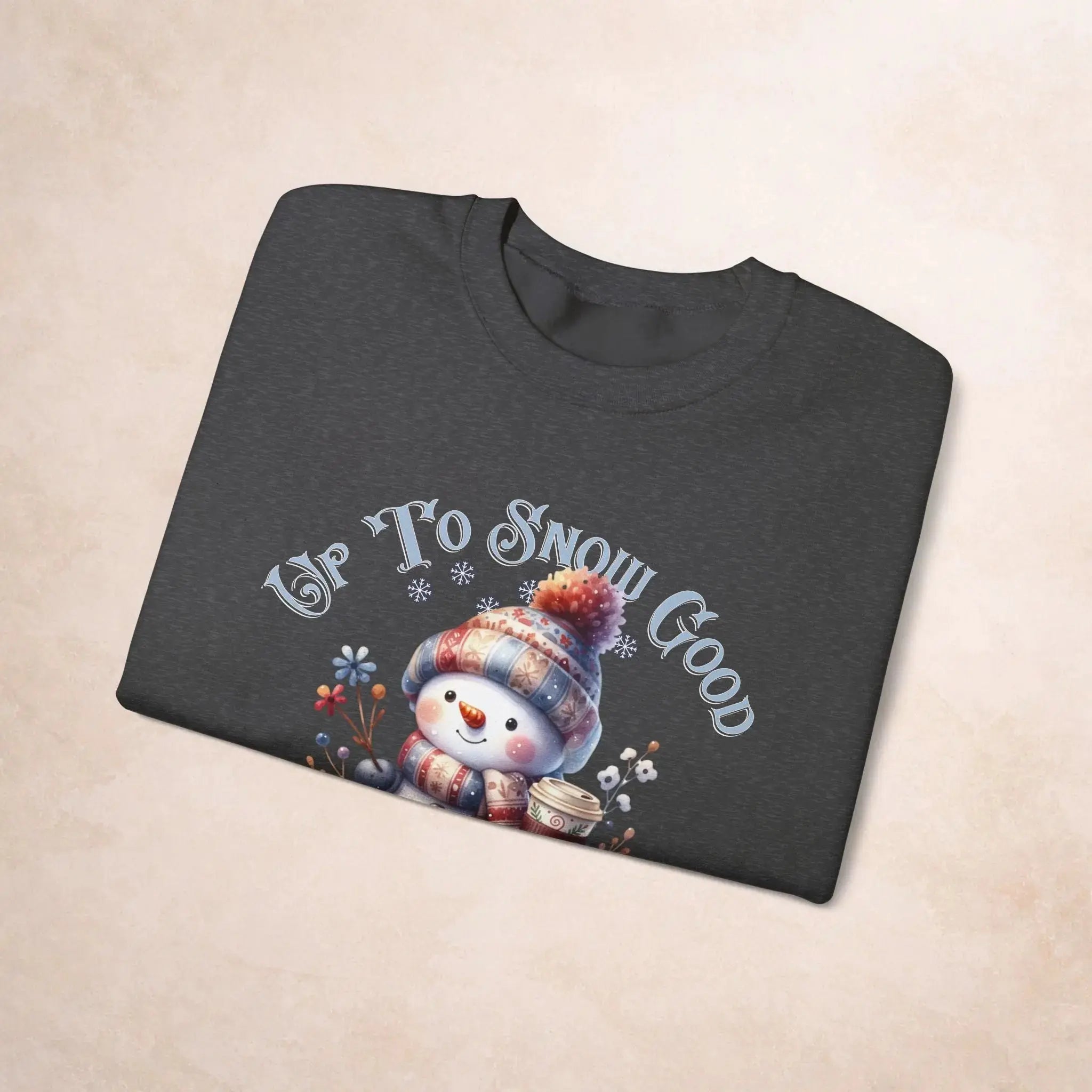 Winter Snowman Crewneck Sweatshirt - Up To Snow Good Printify