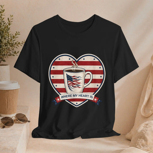 Where My Heart Is Coffee Tee Printify