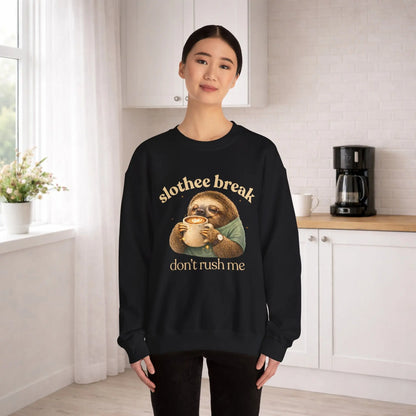 Slothee Break Sweatshirt Printify