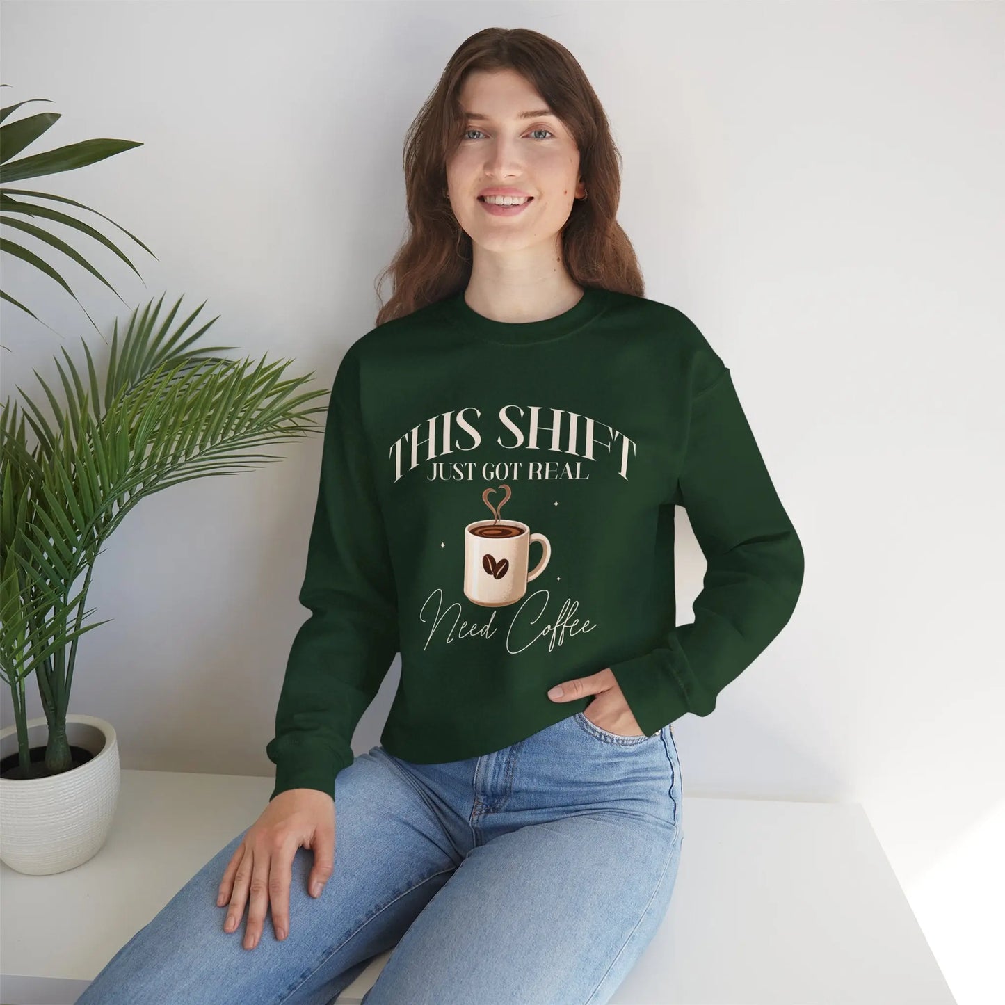 Shift Just Got Real Sweatshirt Printify