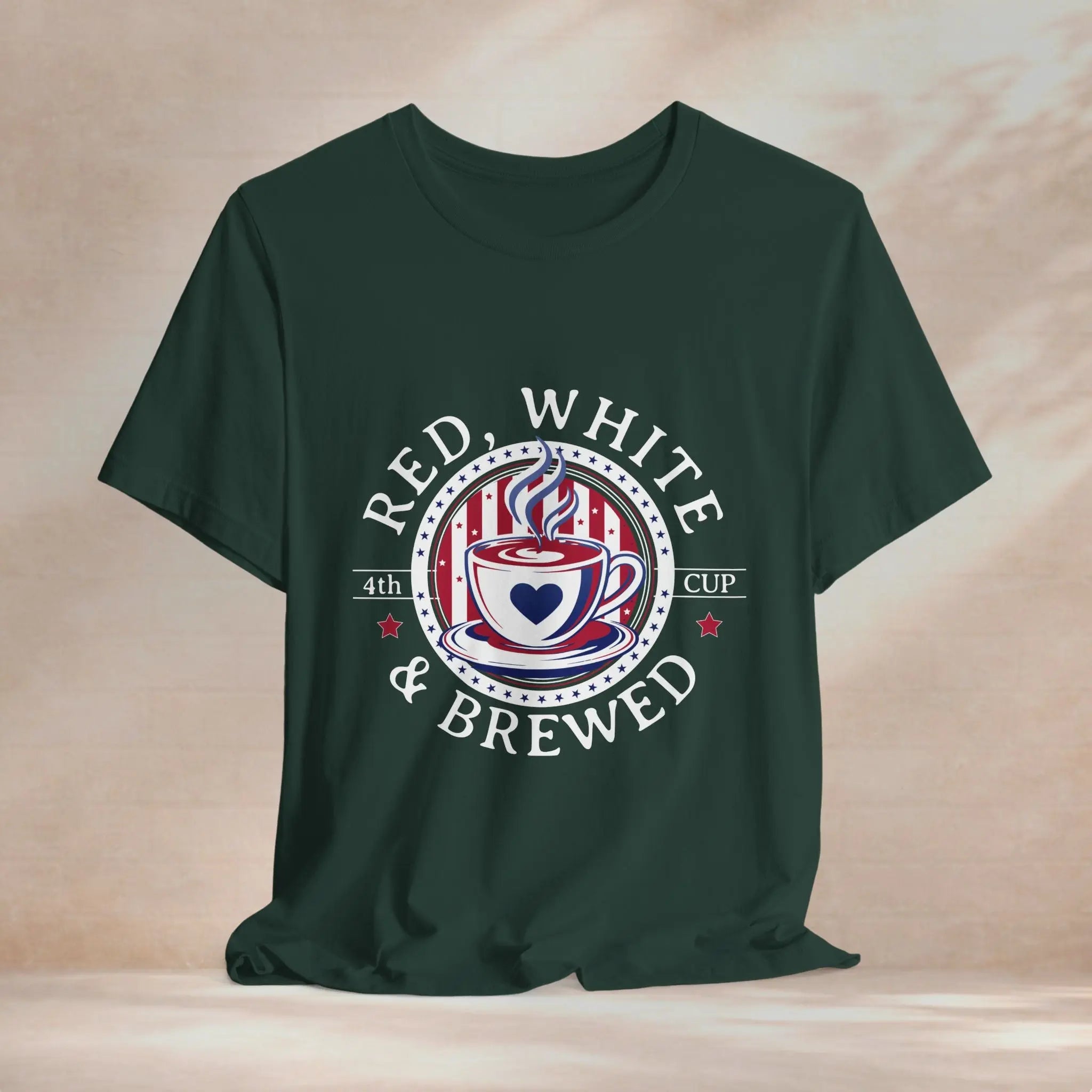 Red, White & Brewed Tee Printify