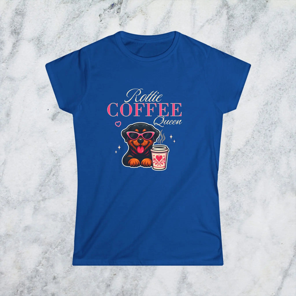 Rottie Coffee Queen Tee Printify