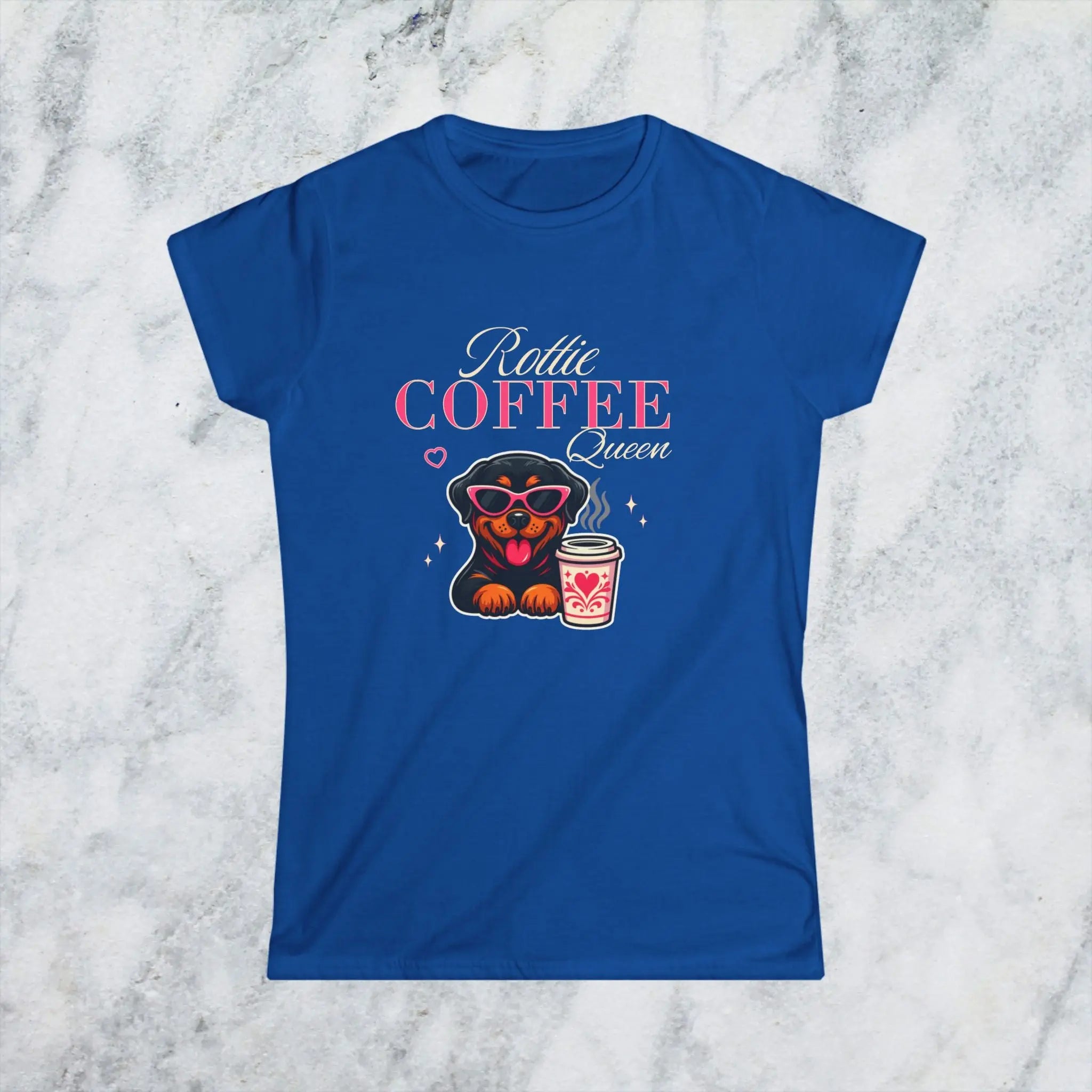 Rottie Coffee Queen Tee Printify