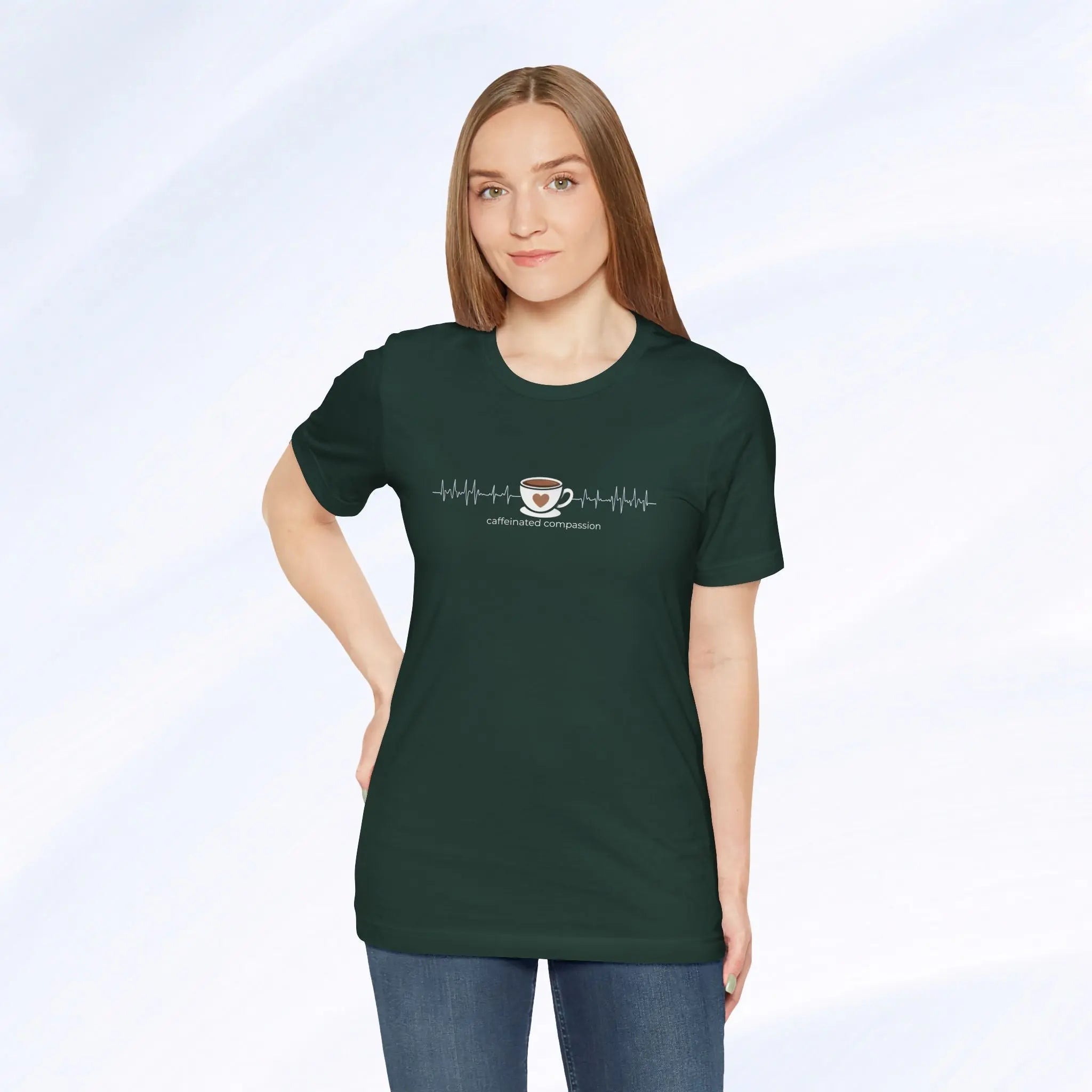 Caffeinated Compassion Tee Printify