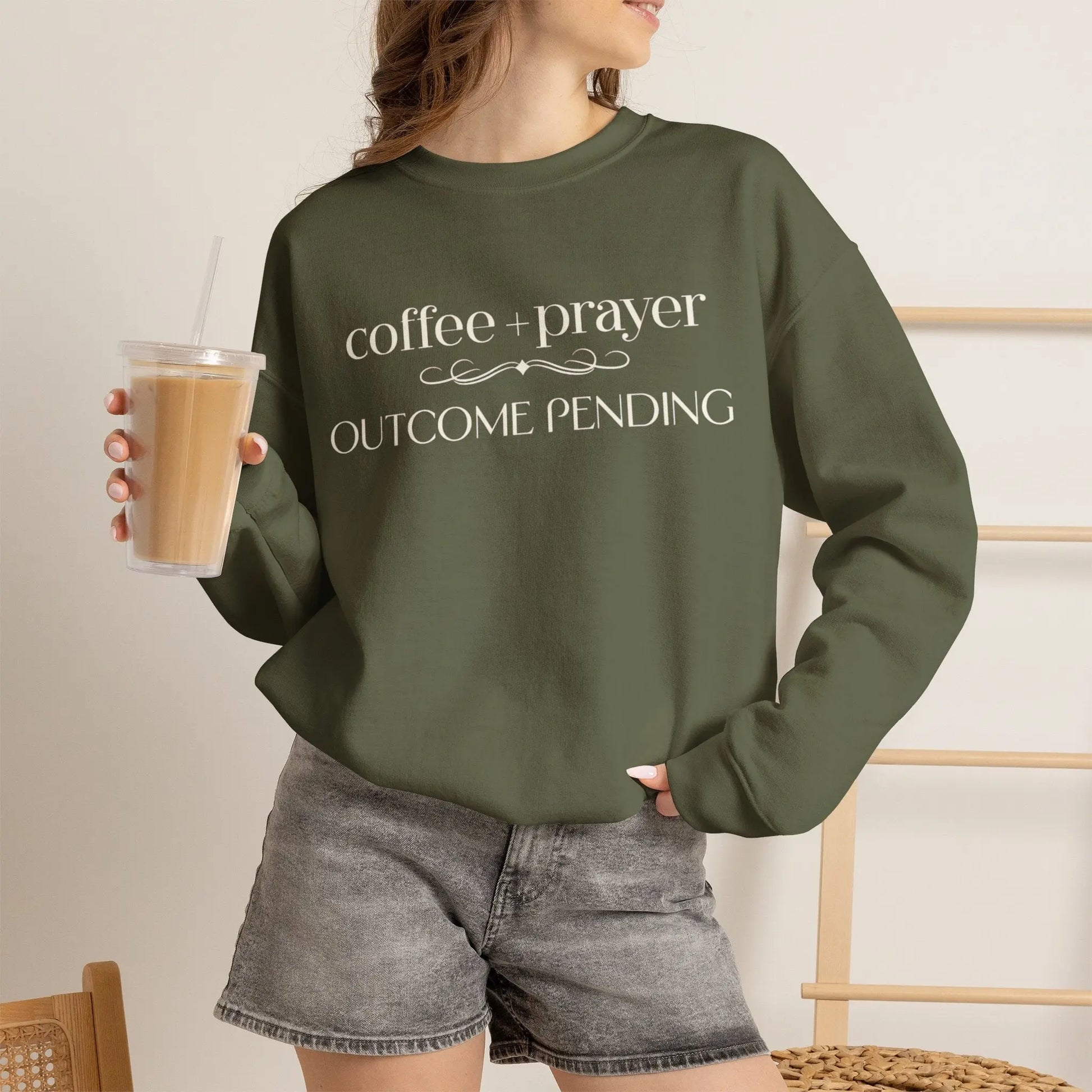 Coffee + Prayer Sweatshirt Printify