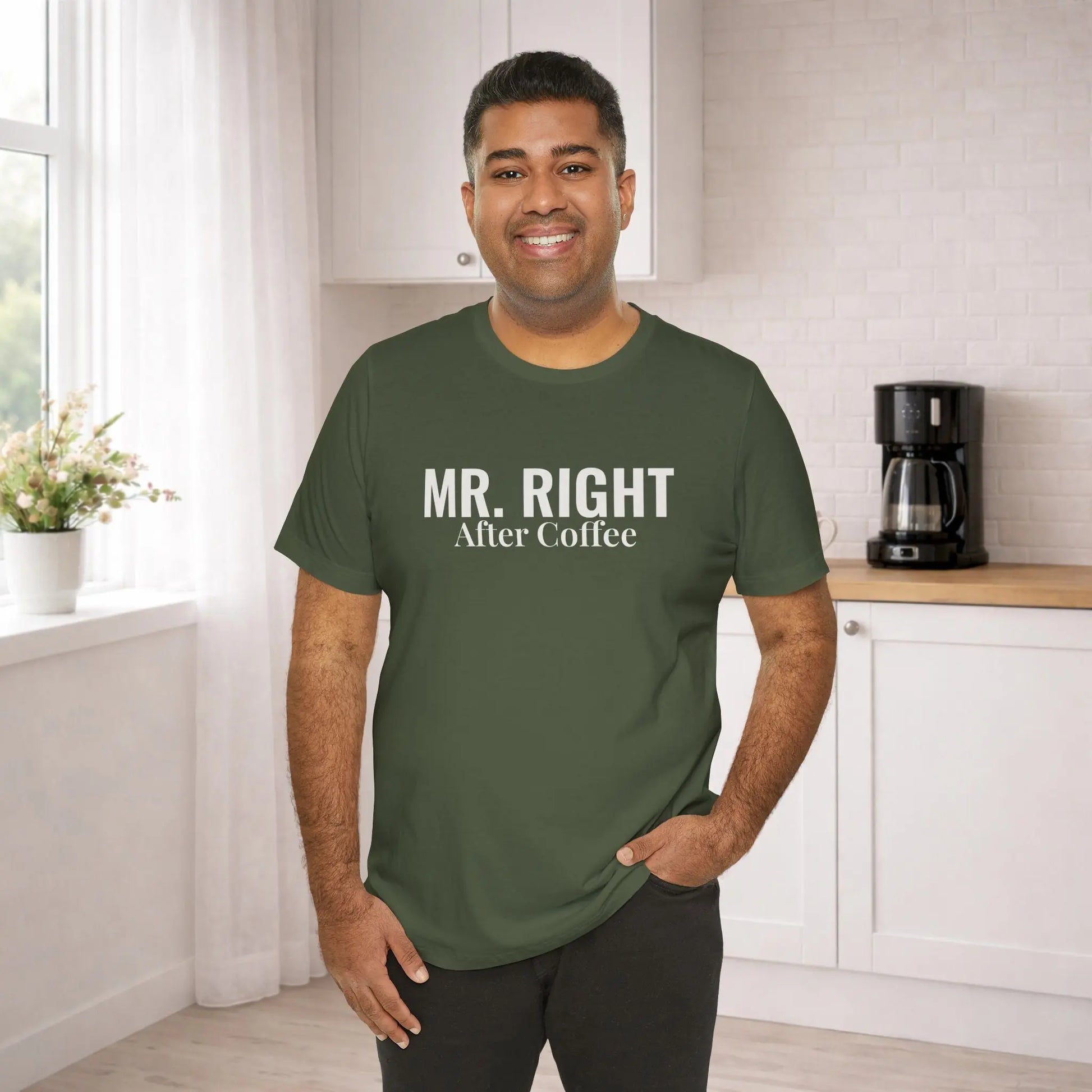 Mr. Right After Coffee Tee - Boldly Bitter Company
