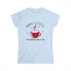 Bring Coffee Tshirt - Bring Coffee or Bring Silence decorative coffee tee Printify