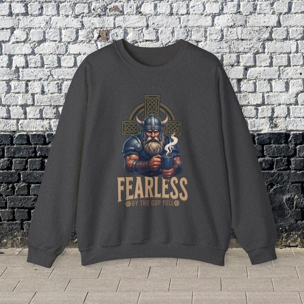 Fearless Viking Coffee Sweatshirt Printify