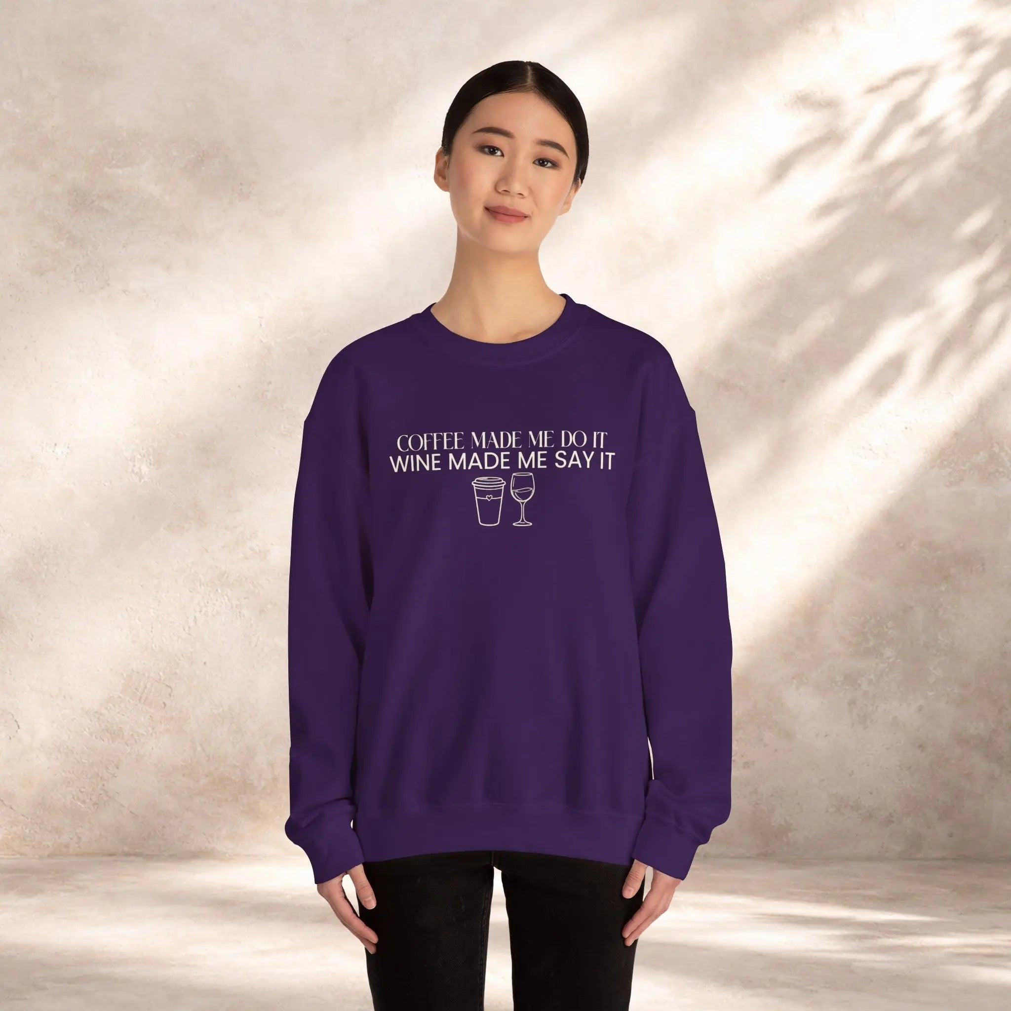 Coffee Made Me Do It Sweatshirt Printify