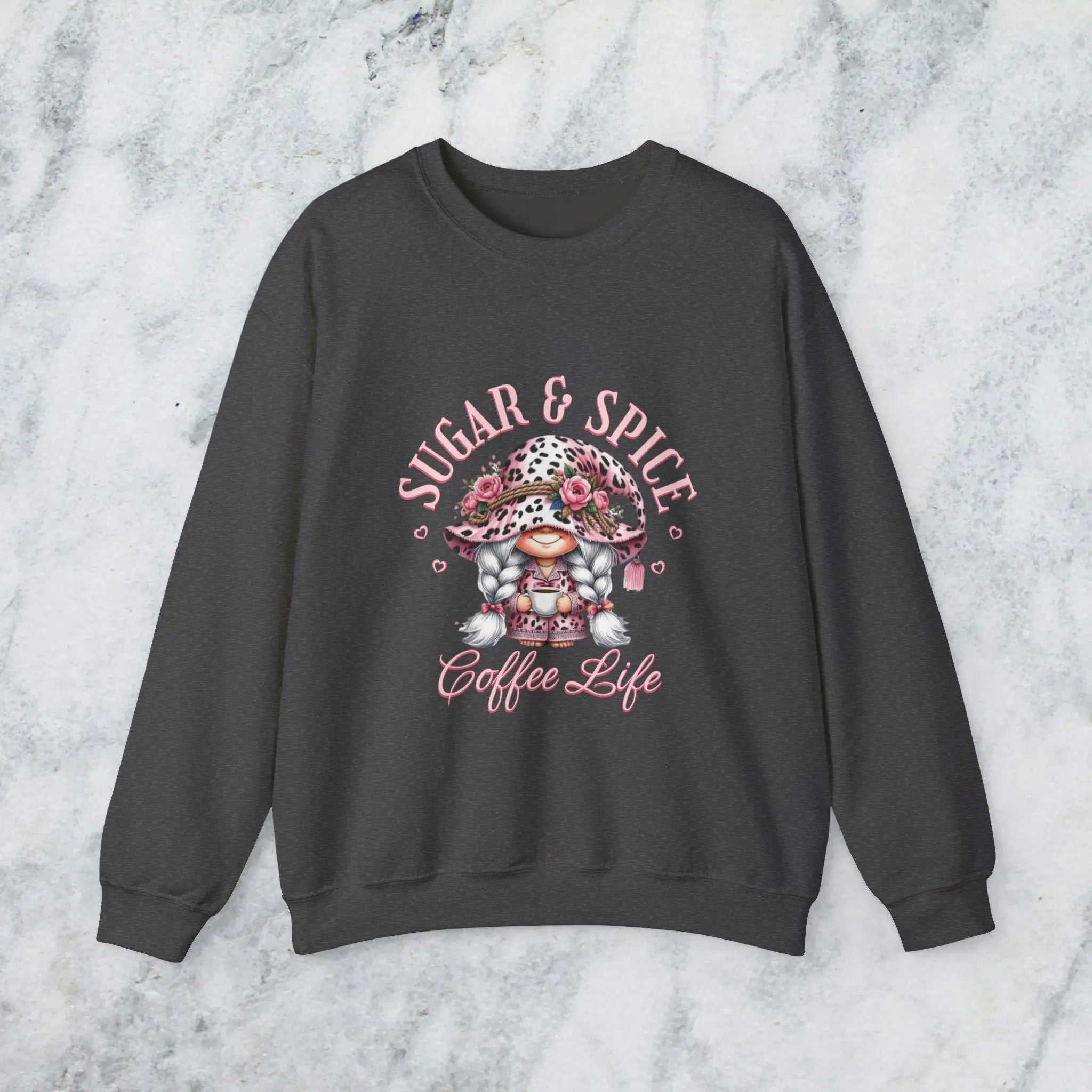 Sugar & Spice Sweatshirt | Cozy and Comfy Gift for Coffee Lovers Printify