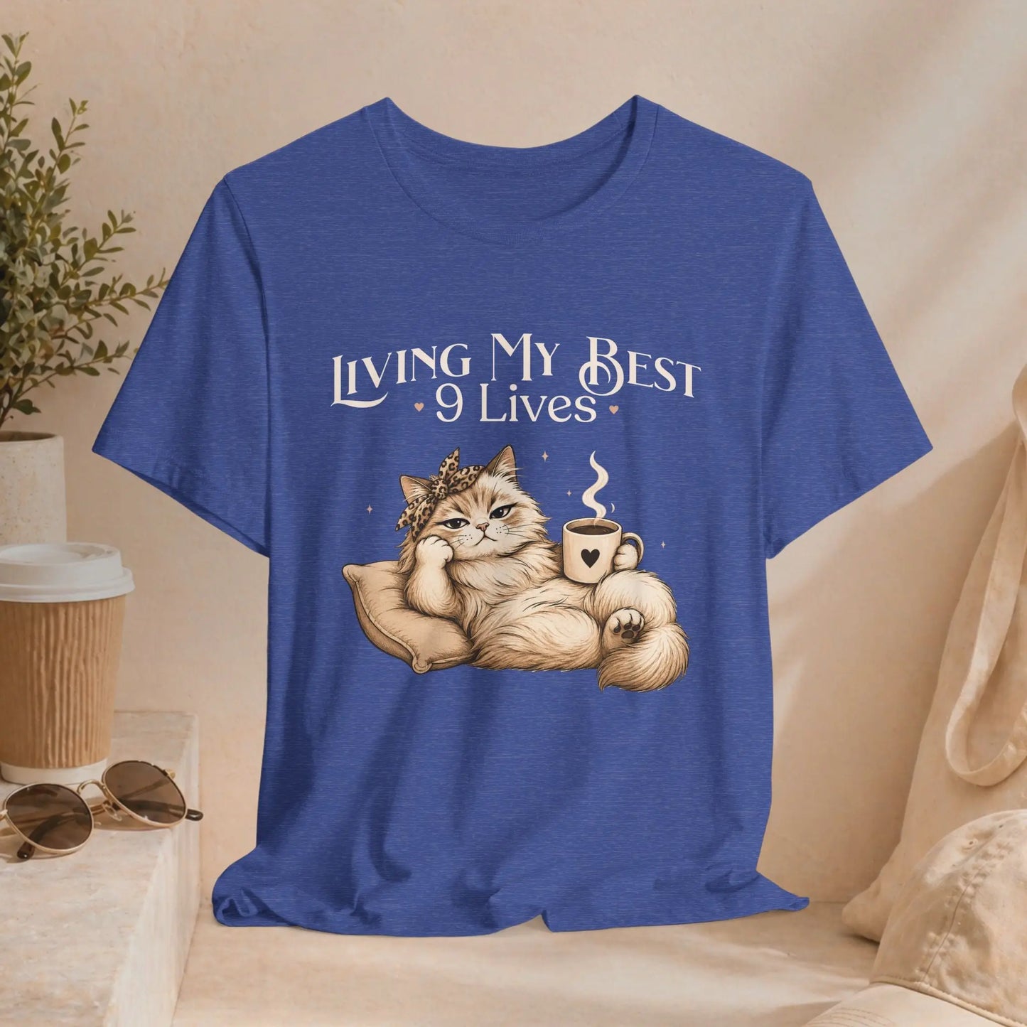 Living My Best 9 Lives Tee Printify