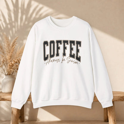 Coffee Always in Season Sweatshirt Printify