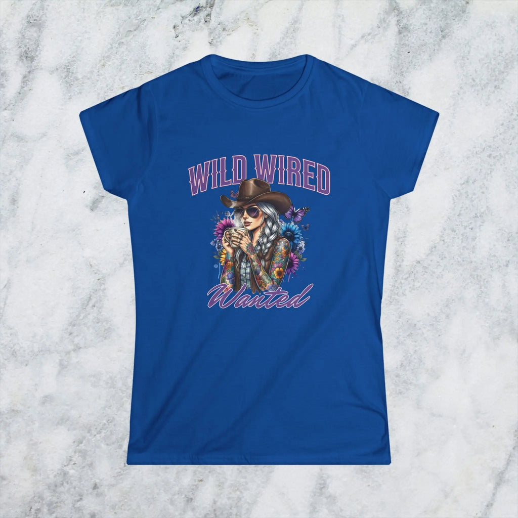 Wild Wired Cowgirl Tee — Boho Cowgirl Graphic Shirt Printify