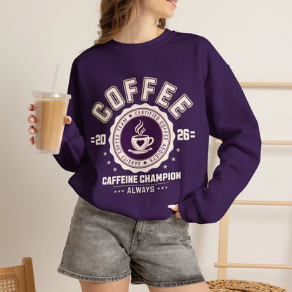 Varsity Coffee Sweatshirt Printify