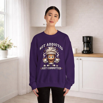 Not Addicted Just Committed Sweatshirt Printify