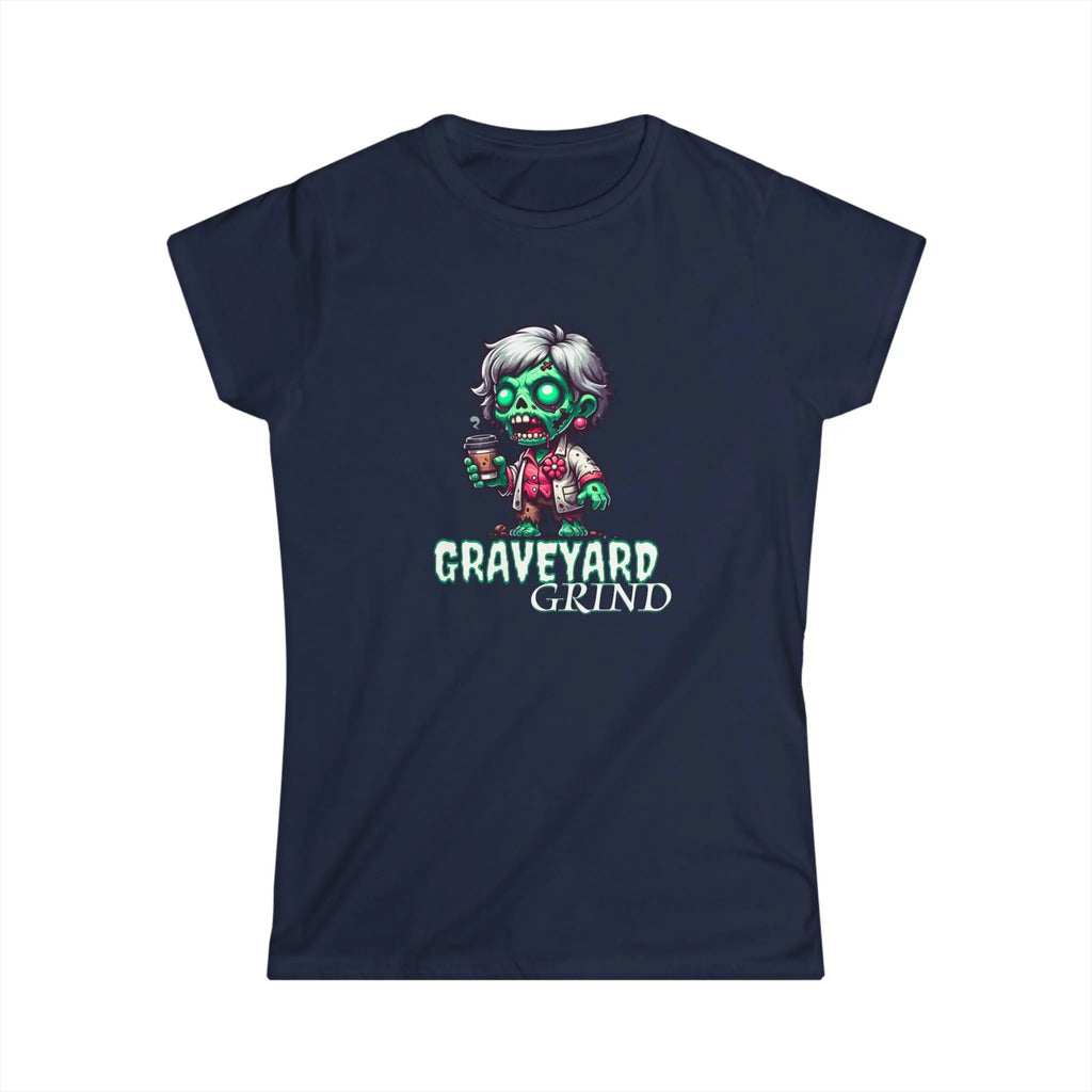 Graveyard Grind Tshirt - Funny Zombie Coffee t-shirt Printify