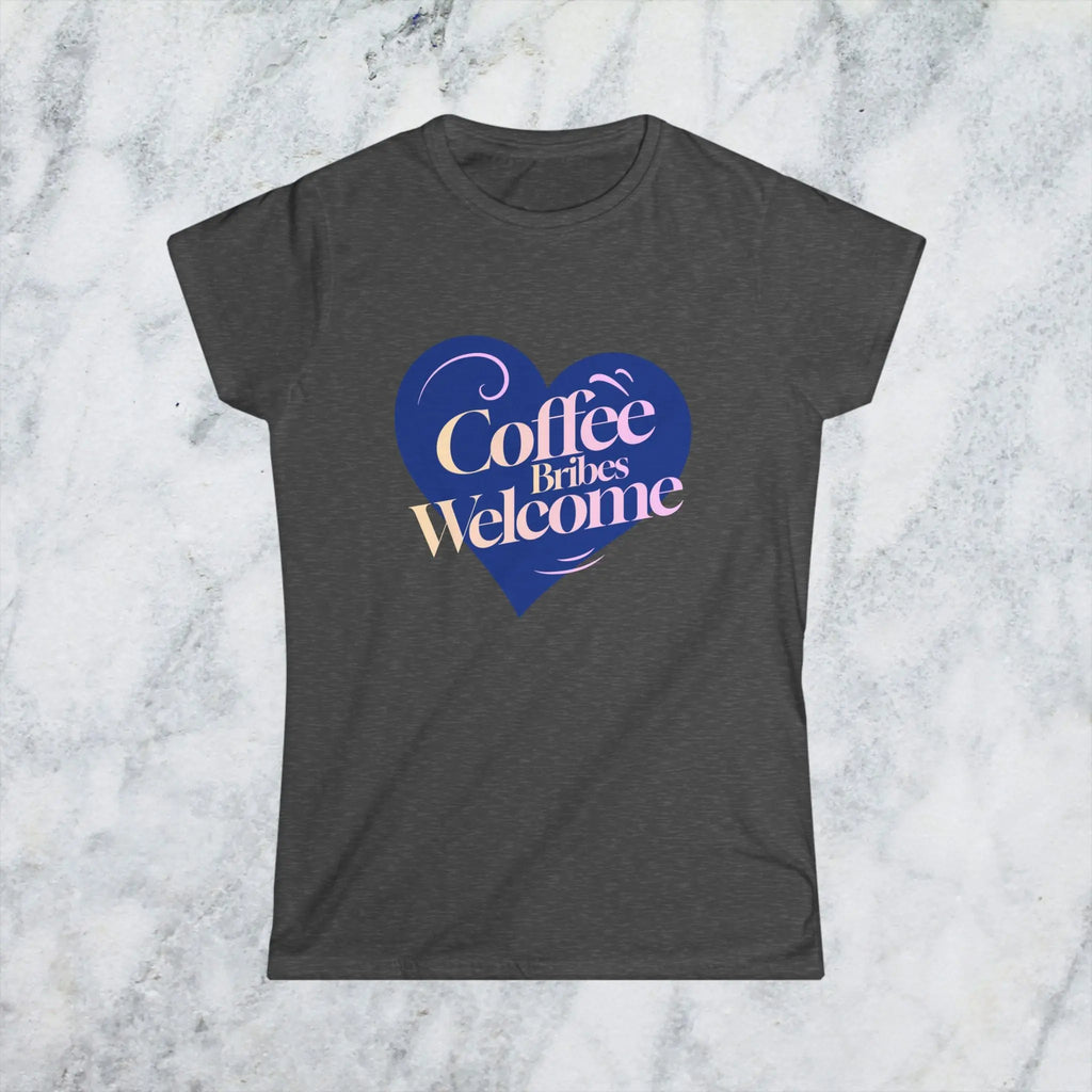 Coffee Bribes T-Shirt – Funny Coffee Lover Tee for Women, Caffeine Addict Gift, Sarcastic Work Humor Shirt Printify