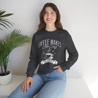 Coffee Makes This Shift Tolerable Sweatshirt Printify