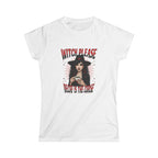 Witch Please T-Shirt – Decaf Is the Real Curse Funny Halloween Tee Printify