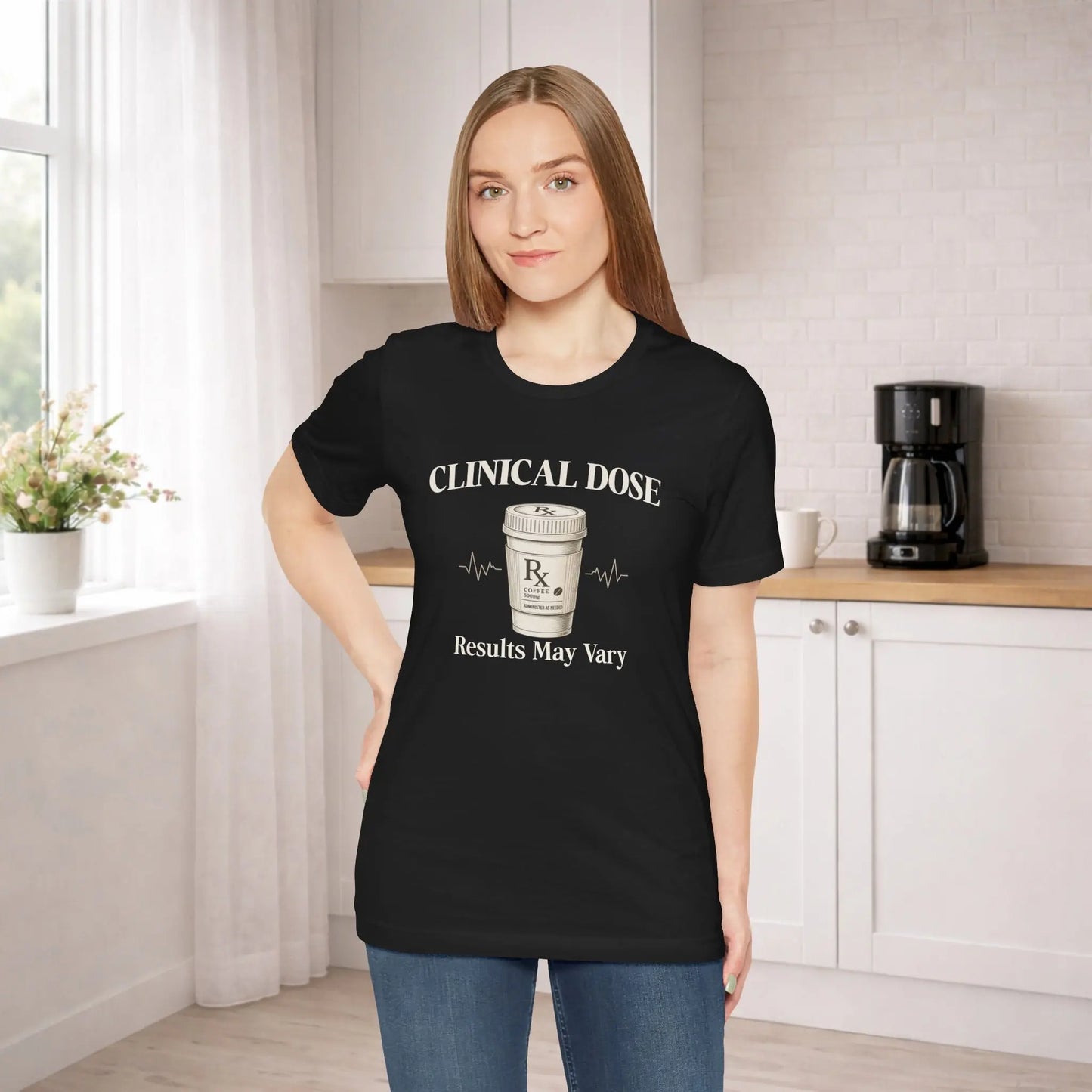 Coffee Clinical Dose Tee Printify