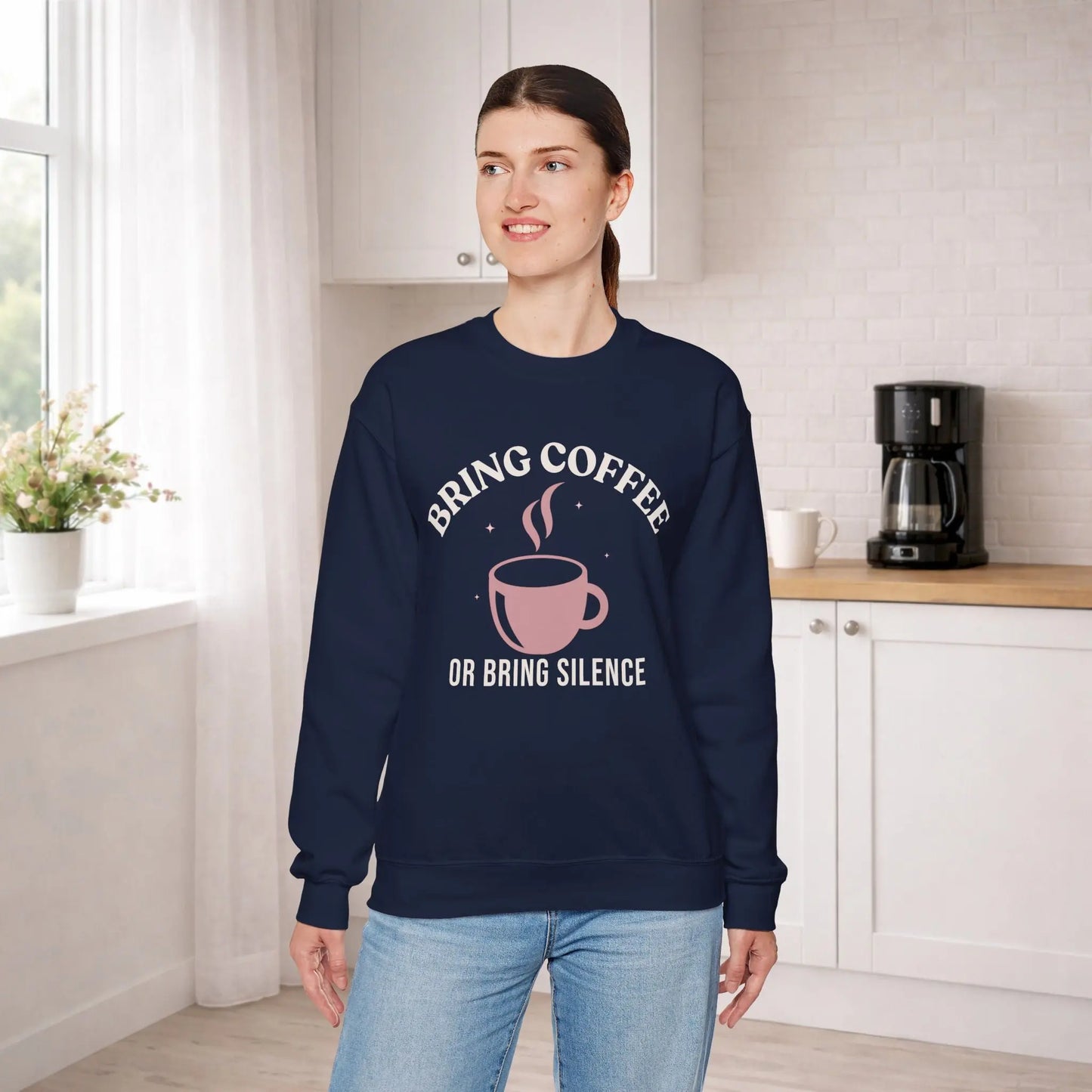 Bring Coffee or Silence Sweatshirt Printify