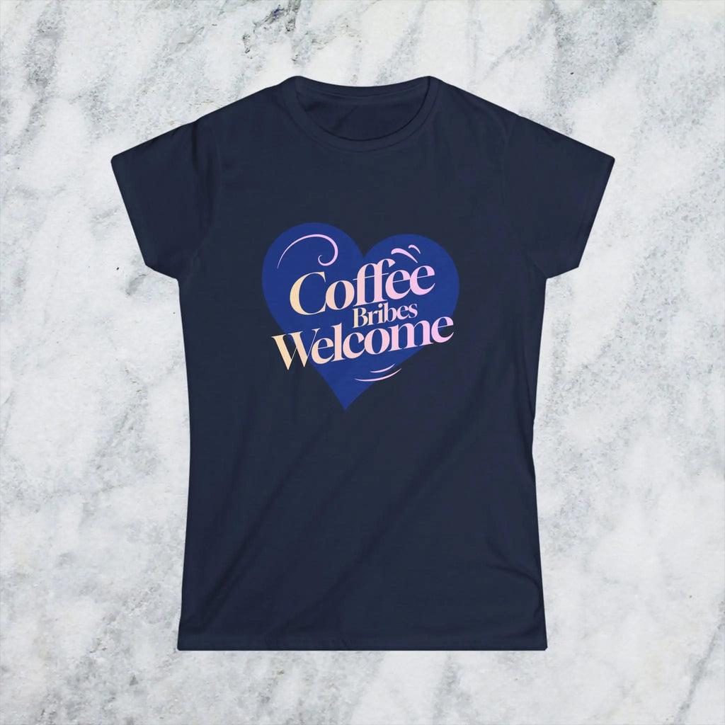 Coffee Bribes T-Shirt – Funny Coffee Lover Tee for Women, Caffeine Addict Gift, Sarcastic Work Humor Shirt Printify