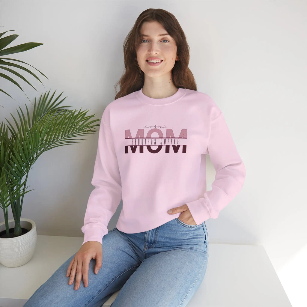 Mom Requires Coffee Sweatshirt Printify