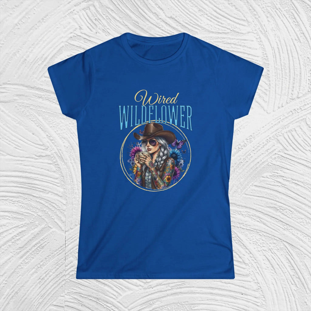 Wired Wildflower T-Shirt – 'Wildflower' Boho Western Tee for Women Printify