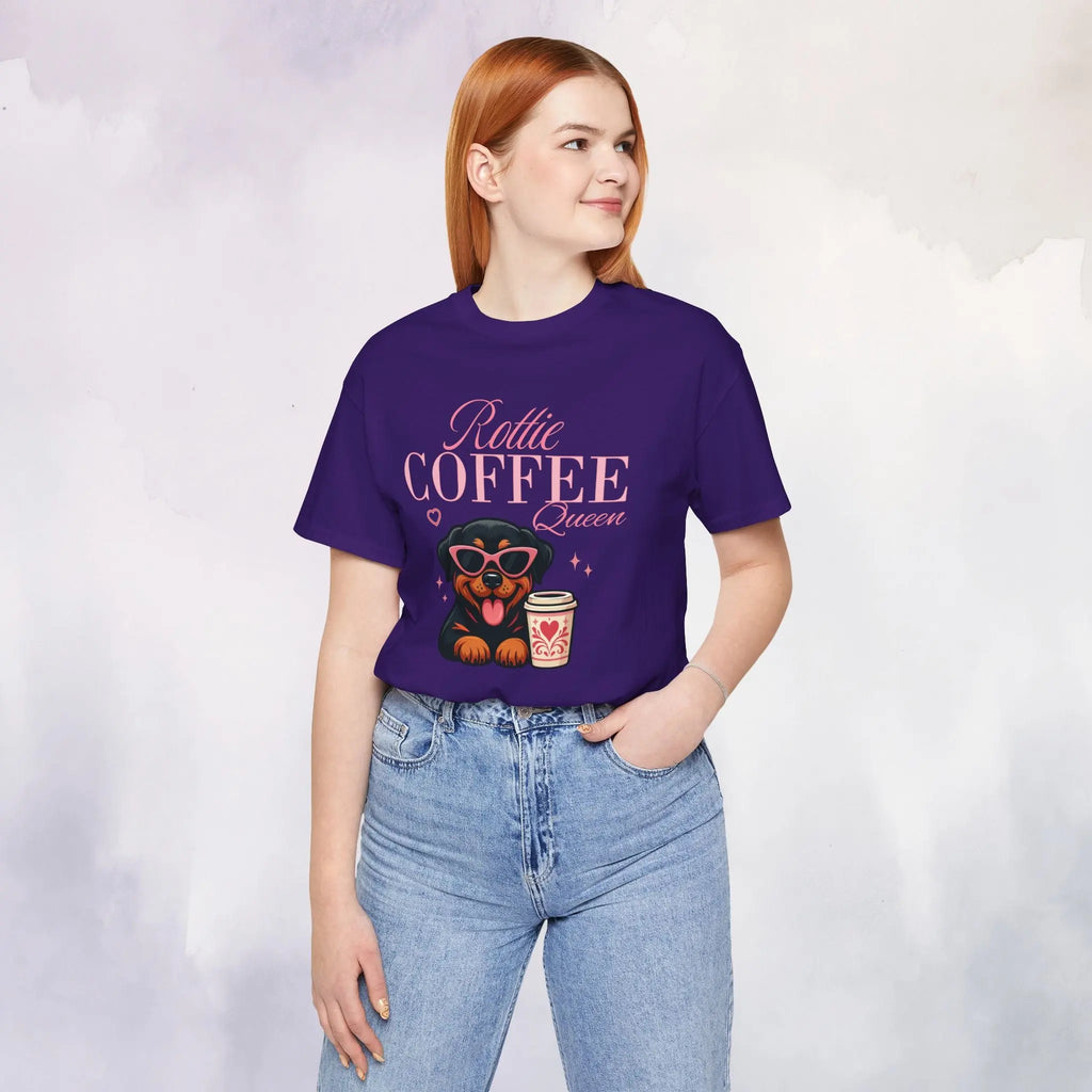 Rottie Coffee Queen Tee Printify