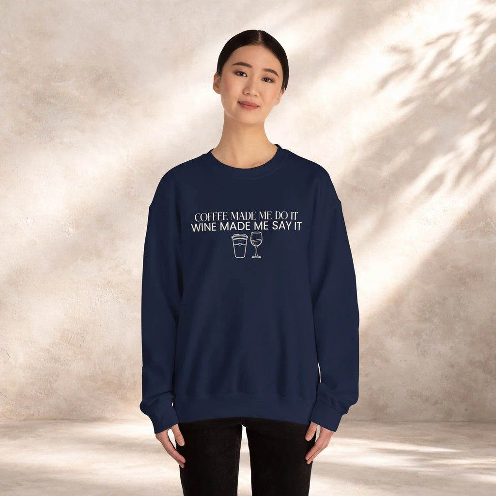 Coffee Made Me Do It Sweatshirt Printify
