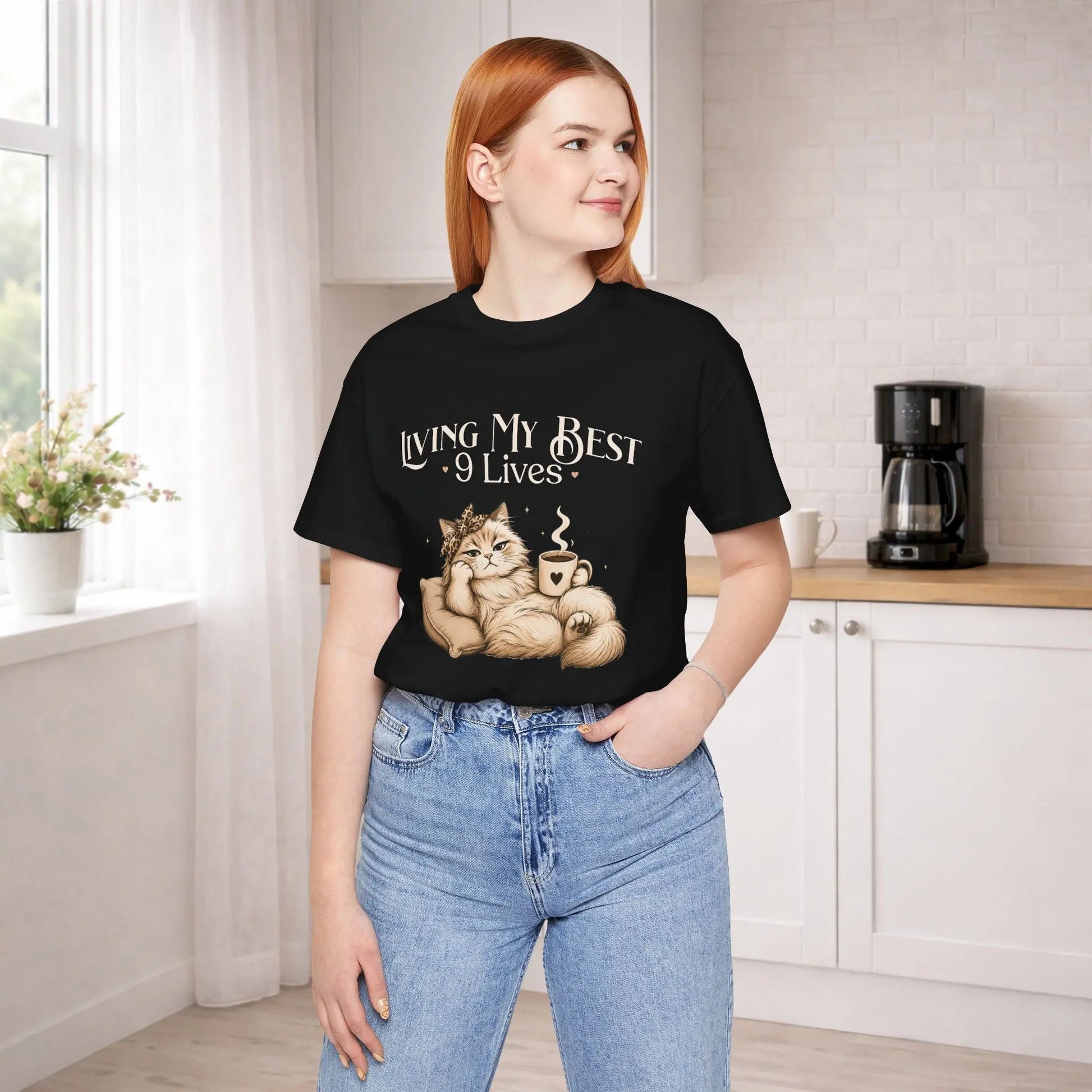 Living My Best 9 Lives Tee Printify