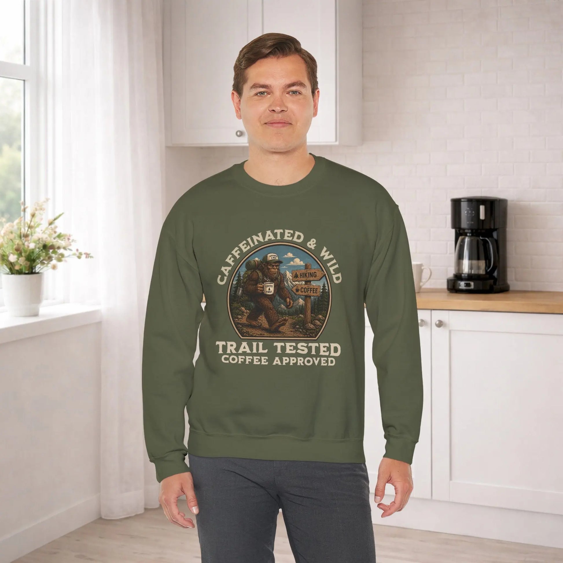 Caffeinated & Wild Sweatshirt Printify