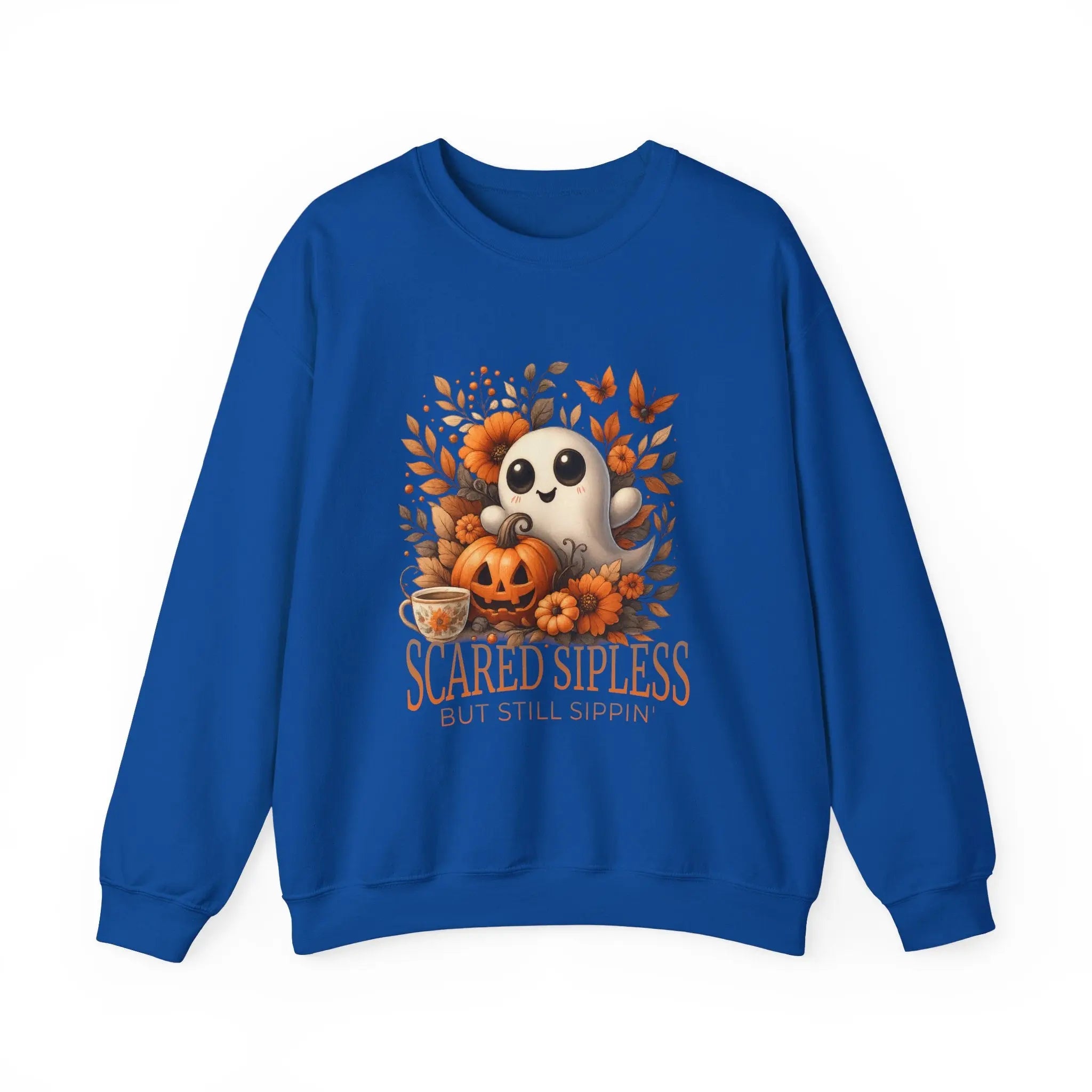 Scared Sipless Sweatshirt Printify