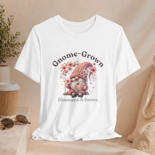 Gnome Grown Floral Tee — Blossoms & Brews - Boldly Bitter Company